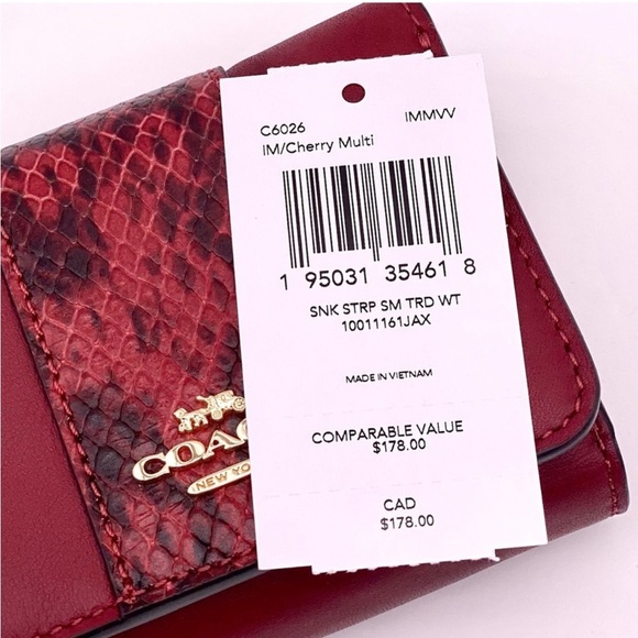 Coach Small Trifold Wallet In Colorblock - Picture 13 of 13